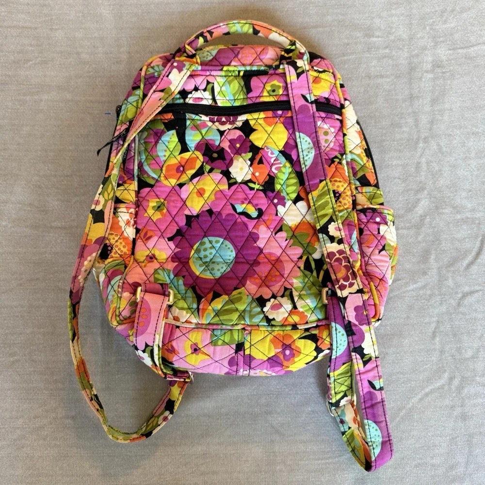 Vera Bradley Va Va Bloom Mini Backpack Purse Floral Quilted Retired Pattern